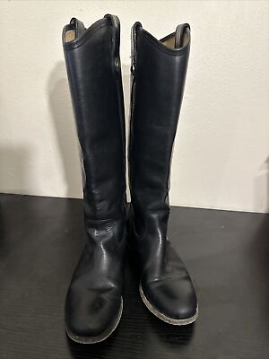 Women Frye Boots 2 Button Black Size 6B 77167 $129.99