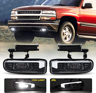 LED Fog Lights with DRL Compatible with Chevy Silverado 1999 2002 Chevrolet Sub $110.99