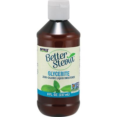 NOW Foods Better Stevia Glycerite Zero Calorie Liquid Sweetener 8 fl oz Liq $23.44