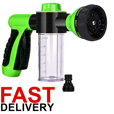 Foam Sprayer Garden Hose Nozzle Soap Dispenser Water Gun Car Washing Pet 8 Mode $14.99