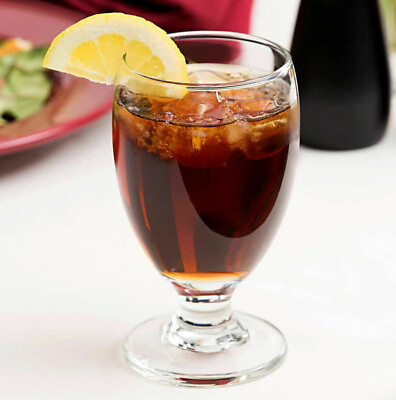 24 CASE 10.5 Oz Restaurant Clear Glass Stemmed Tea Water Beverage Goblet #ad $108.02