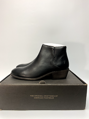 Frye Boots Carson Piping Bootie Black Women#x27;s Style Shoes Leather Size 8.5M $119.00