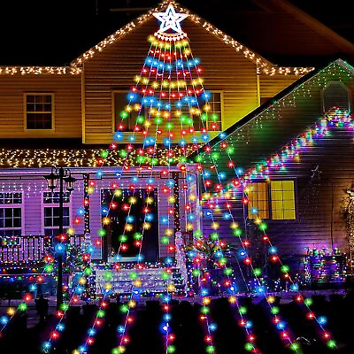 350 LED Christmas Outdoor Star String Lights Xmas Tree Toppers Fairy Decoration $24.99