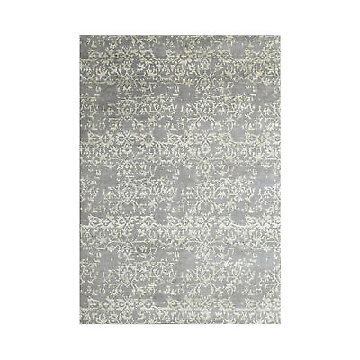 5x7 Gray Hand Knotted Transitional All Over Tibetan Wool Area Rug $499.00