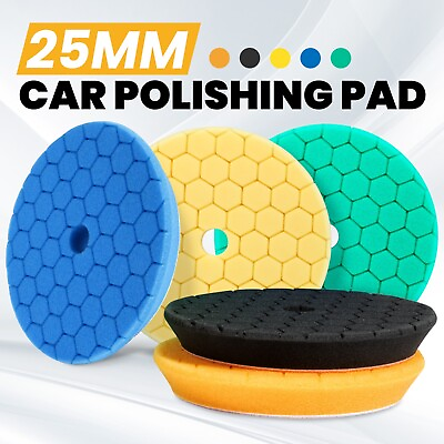 5 6 7 Inch Hex Logic Foam Polishing Sponge Pads Buffing Pad for DA RO Polisher $22.50
