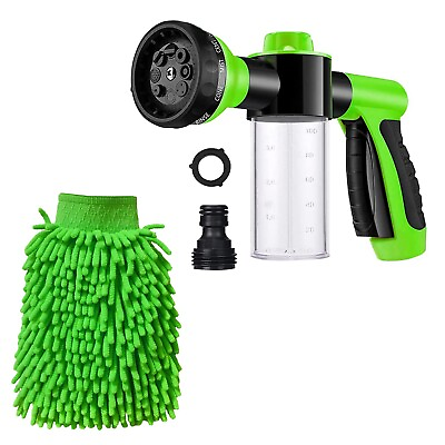 Foam Sprayer Gun Pressure Nozzle for Car Wash Watering Pet Shower with Glove $15.99
