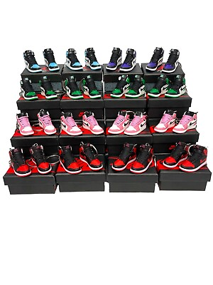 3D Mini AirJ1 Sneaker Keychain mini shoe keychain Box Party Favor Bulk Jordan#x27;s $6.00