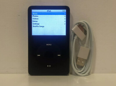 Apple iPod classic 5th Generation 30GB Black NEW BATTERY $55.00